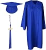 GFY Unisex Matte Graduation Cap & Gown Set with 2025 Tassel Year Charm for Middle School, High School, Bachelor