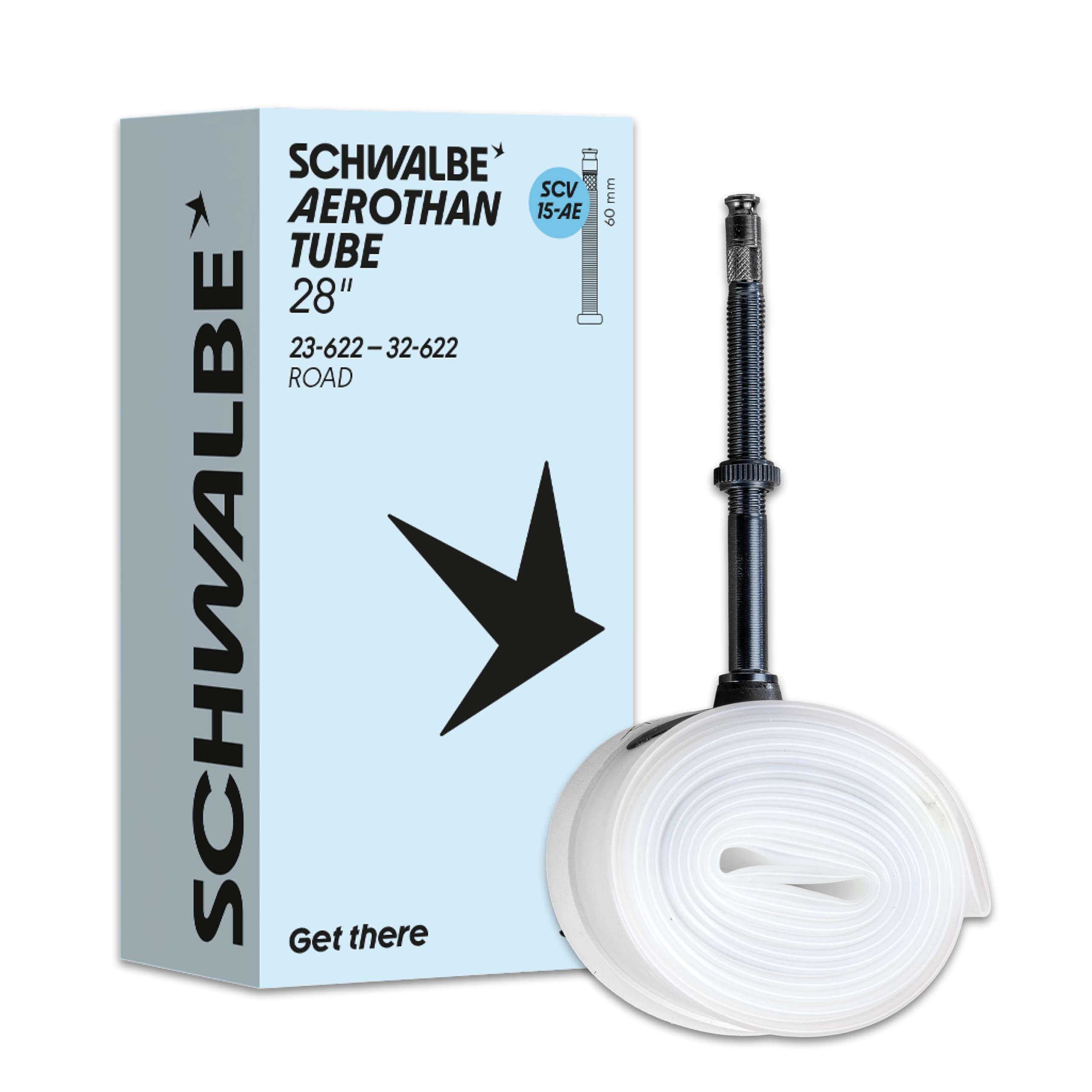 Schwalbe Aerothan Inner Tube - Bicycle Inner Tubes for Urban, MTB, Race and Touring Bikes - TPU Bicycle Inner Tube - Made in Germany