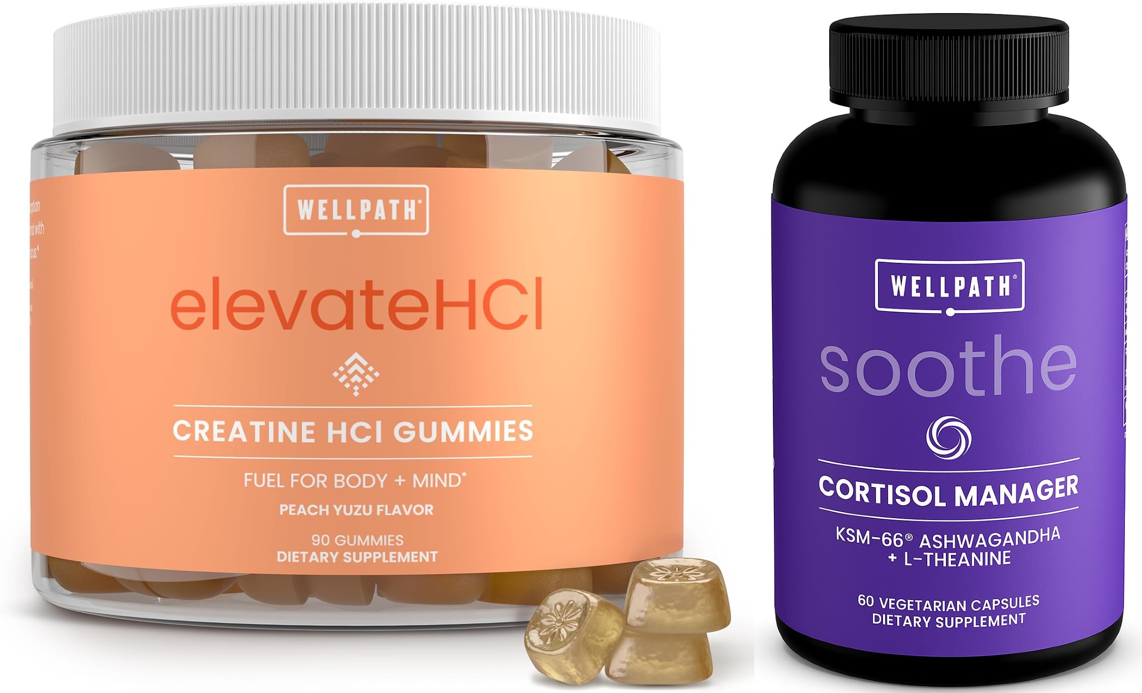 WellPath Creatine HCl Gummies 750mg - Cognitive &amp; Performance Support and Soothe Cortisol Manager for Stress Support &amp; Detox