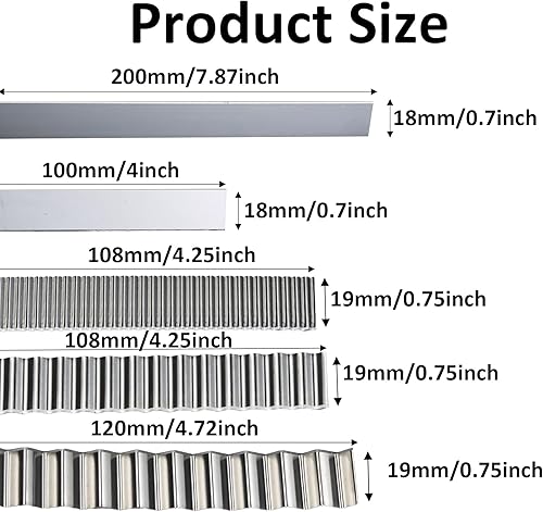 Miniatura 3 de PDETVEO Paquete de 5 cortadores de arcilla polimérica flexibles, cuchillas rectas de acero al carbono, cuchillas de arcilla ondulada de acero