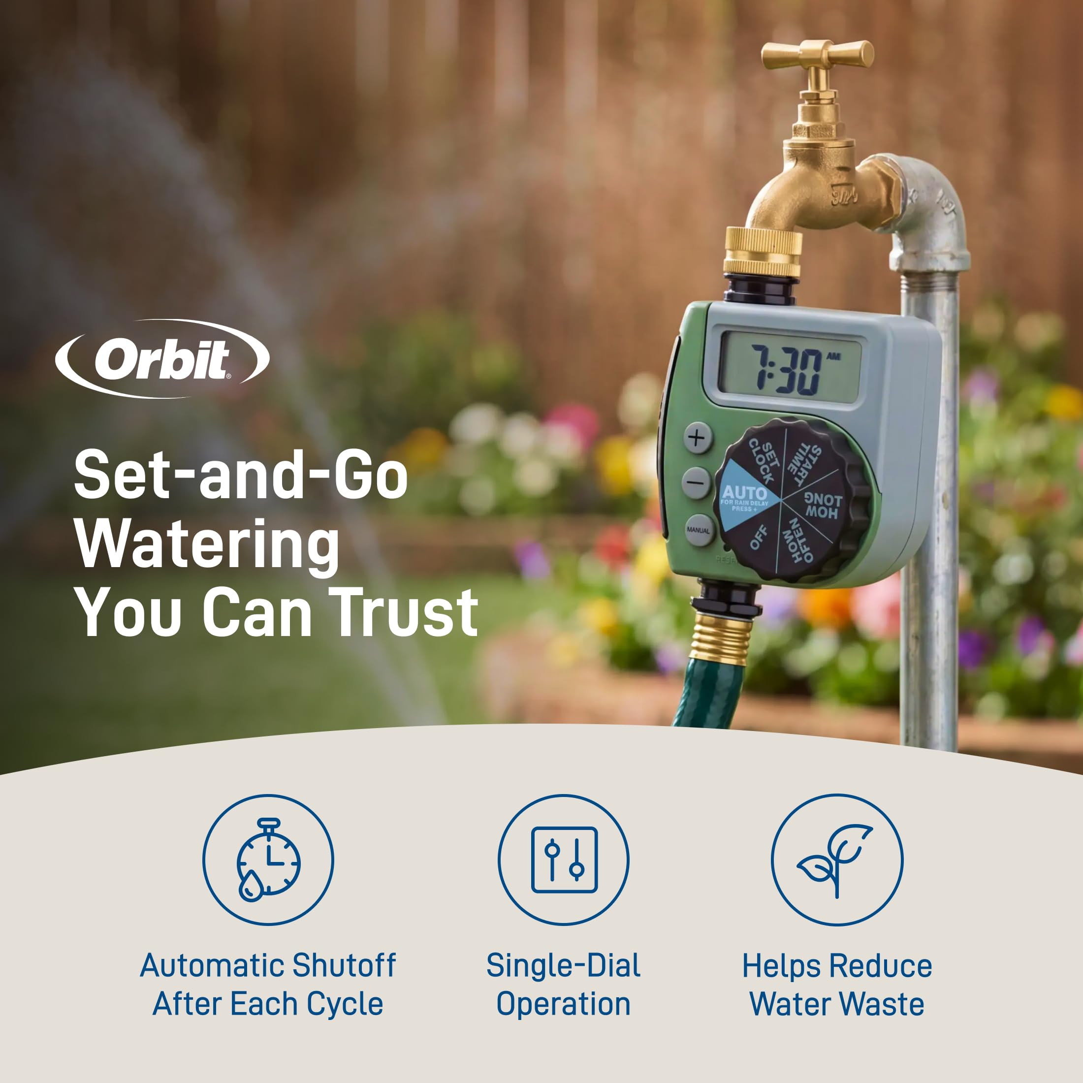 Orbit 62056 Robinet de Tuyau Minuteur