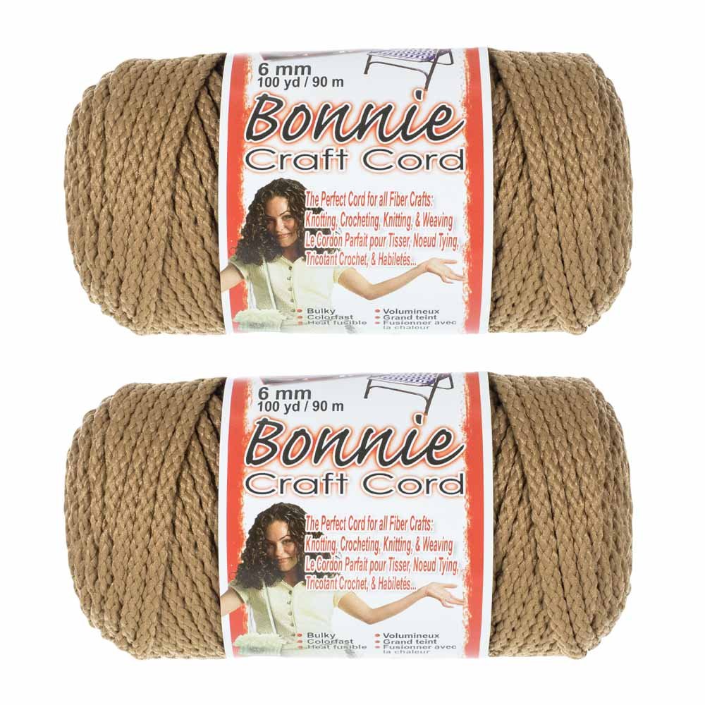 Bonnie Makramee-Kordel, 6 mm, 91 m Länge, 2 Stück