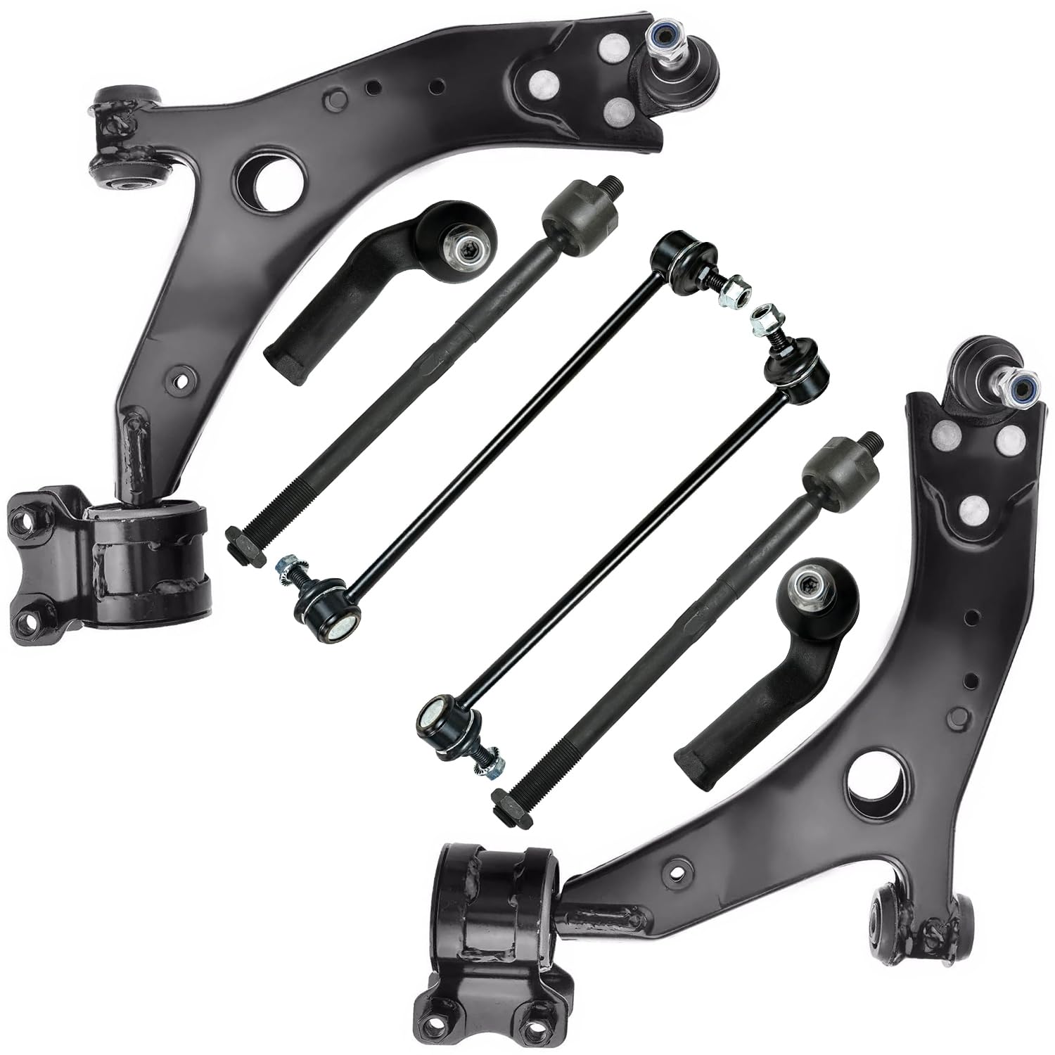 Detroit Axle - Front Lower Control Arms w/Ball Joints + Inner Outer Tie