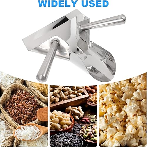 Miniatura 7 de Palomitas de maíz Cuchara de doble mango Fry Food Candy Scooper Máquina de palomitas de maíz de grado comercial Snacks Postres Chips de hielo Más