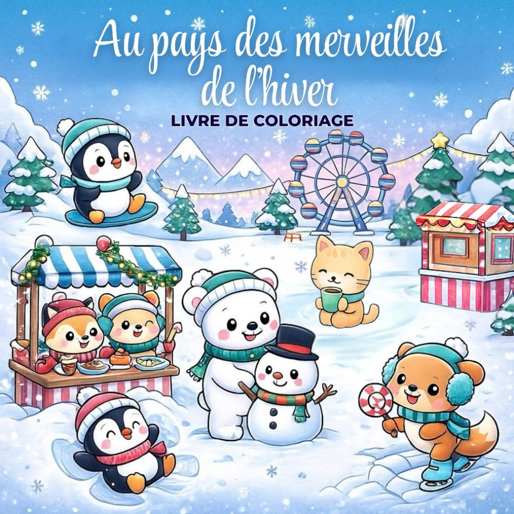Au Pays des Merveilles d'Hiver : Livre de Coloriage pour Tous