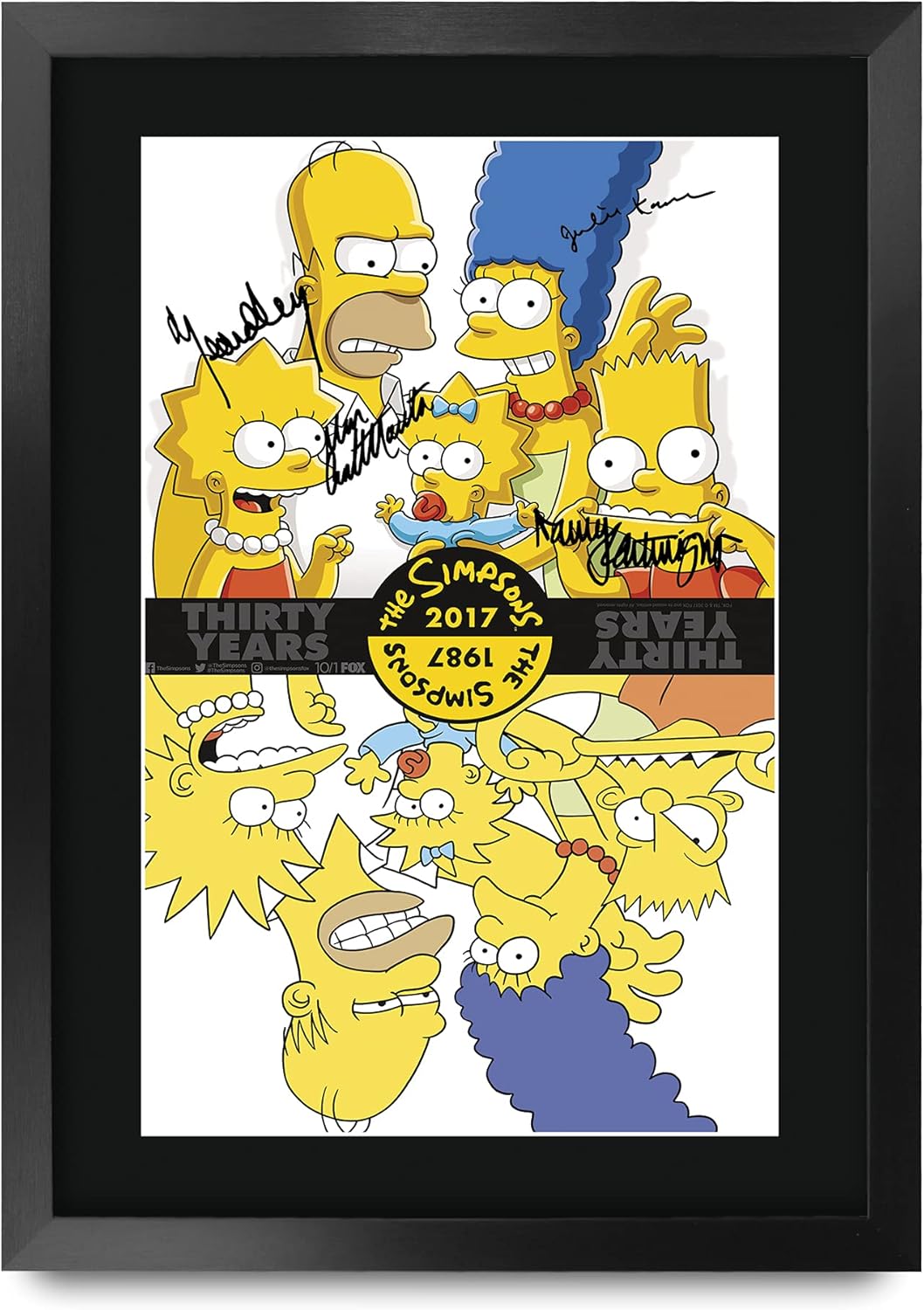 HWC Trading The Simpsons Dan Castellaneta 16 x 12 inch Framed Gifts Printed Signed Autograph Picture for TV Memorabilia Fans - 16" x 12" Framed