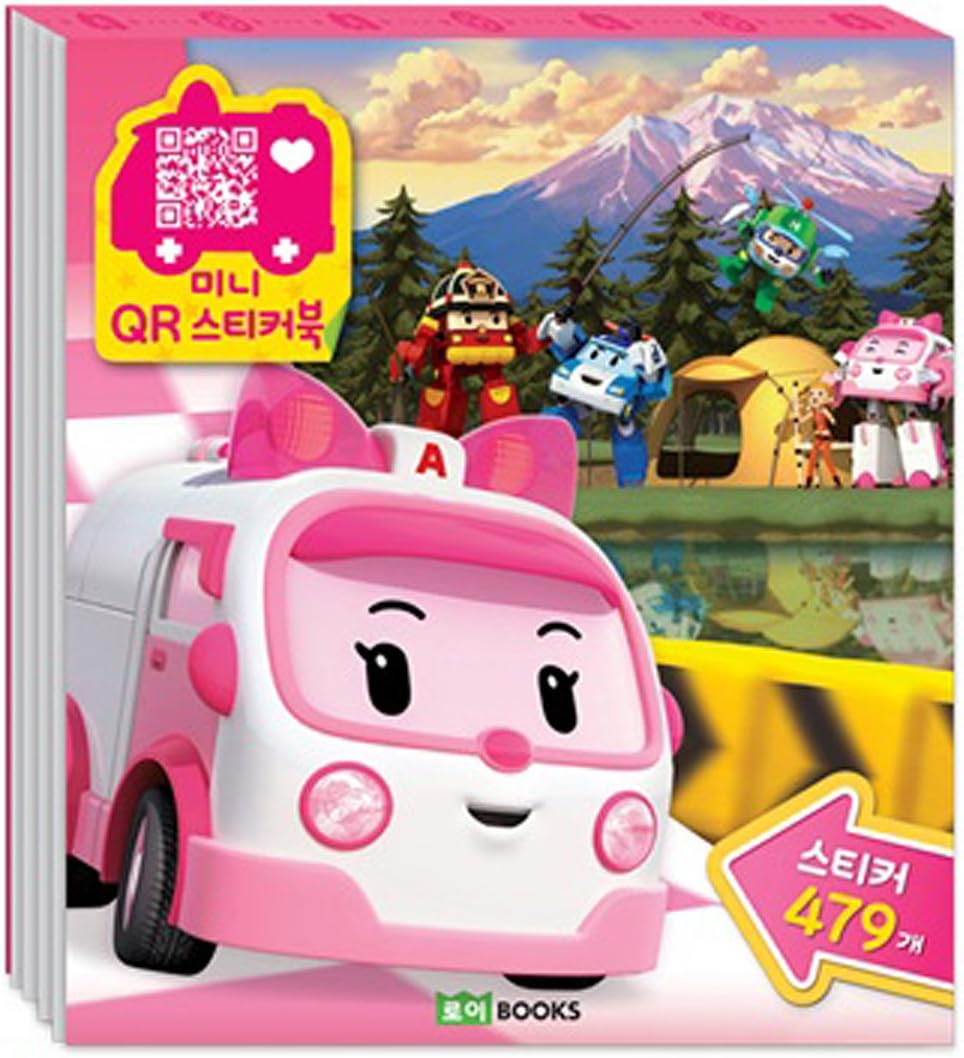 Poli Robocar Mini Qr Sticker Book Amber
