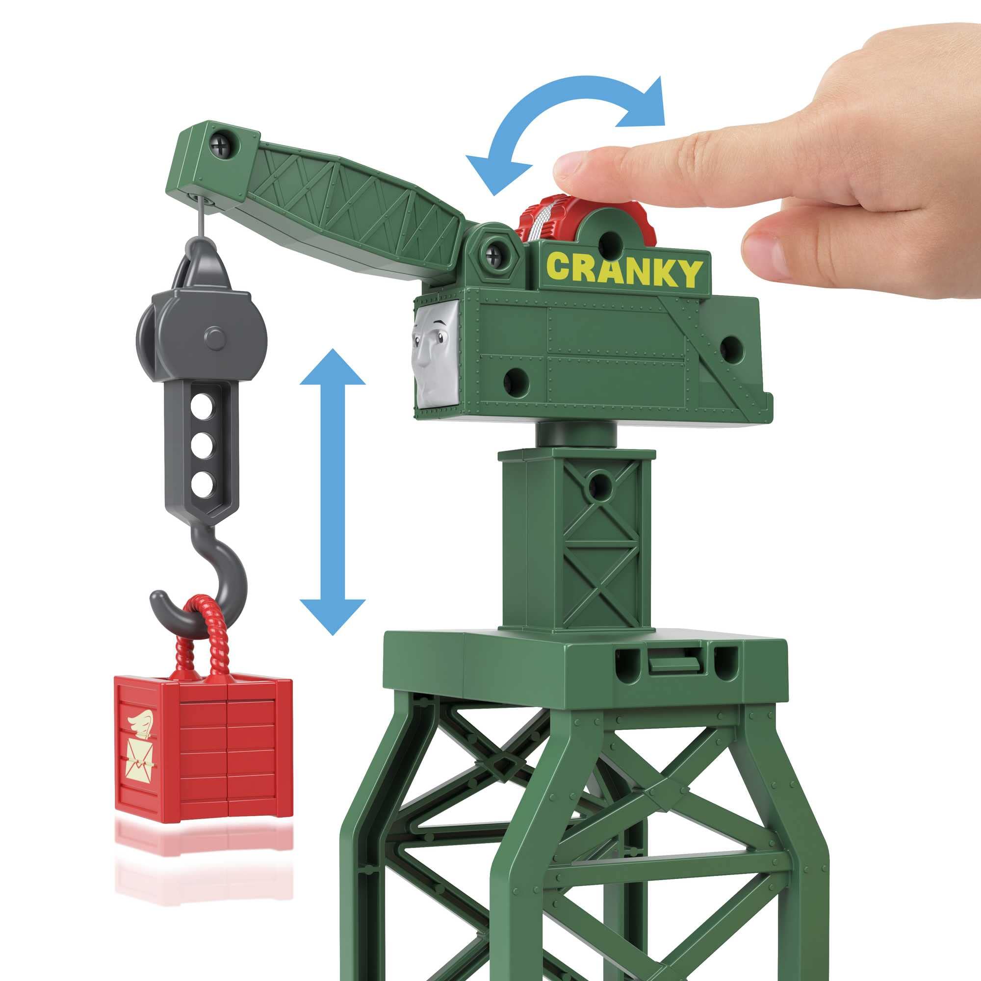 Thomas & Friends- Playset Thomas Trasformabile 2-in-1, Trenino a Spinta e Pista con Gru Funzionante, Giocattolo per Bambini 3+Anni, GXH08