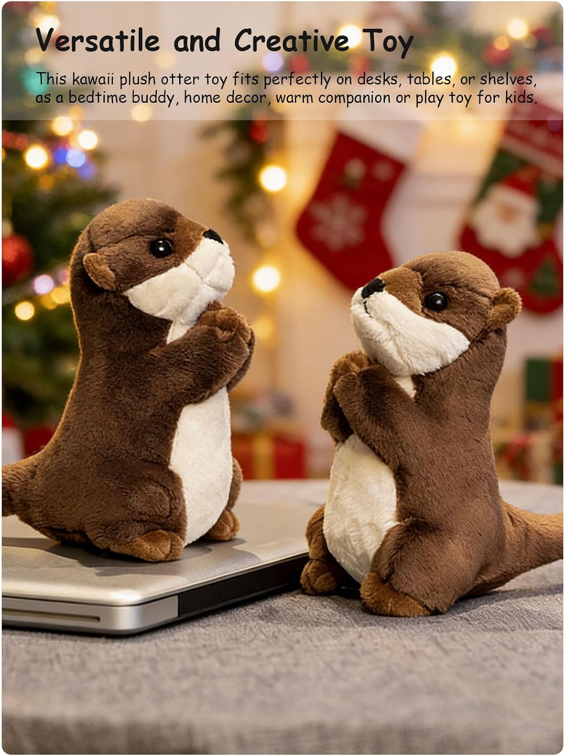 7.5" Weighted Wishing Otter Plush, Stuffed Animal Toy for Kids image 5