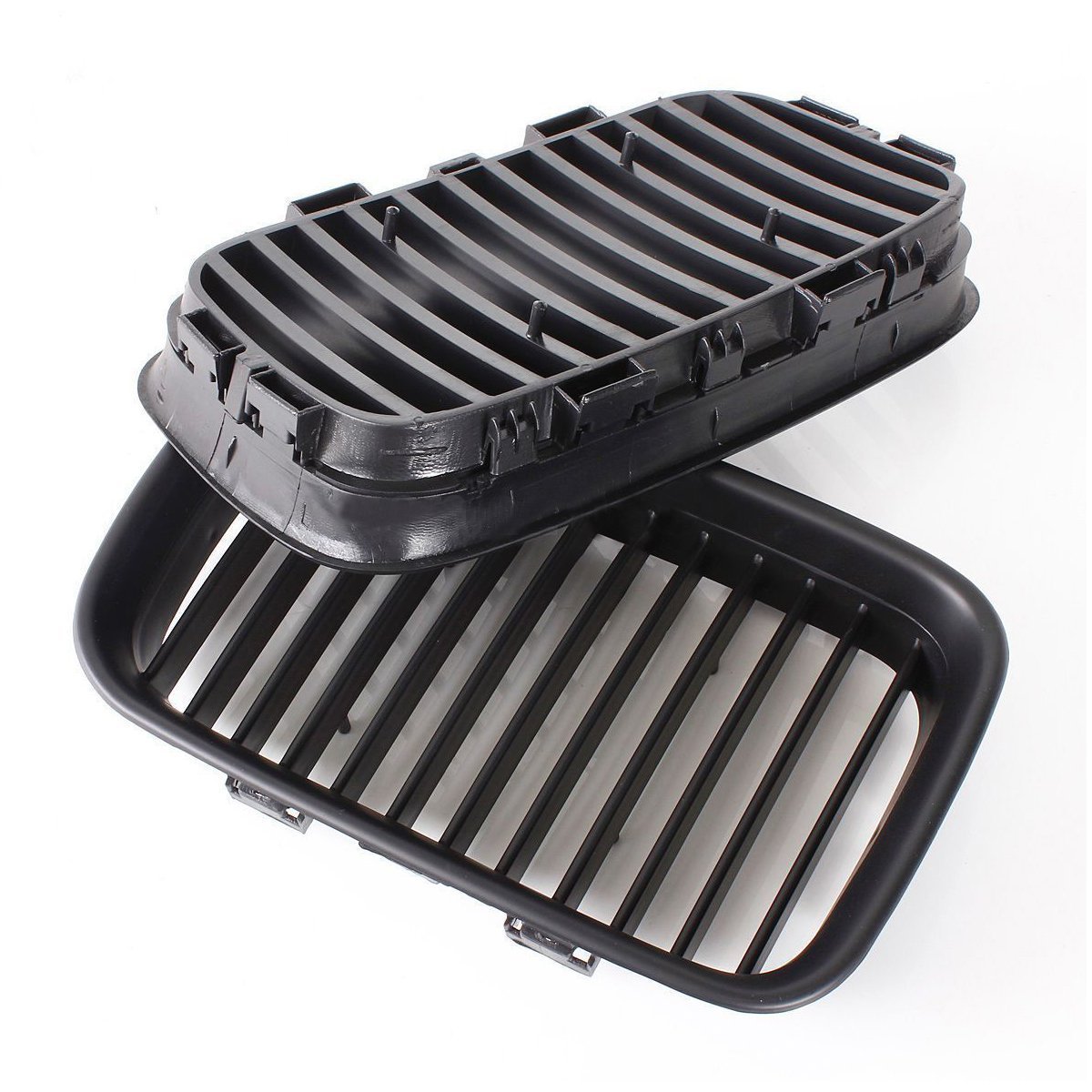 Lot de 2 calandres de pare-chocs avant E36 92-96 Noir mat