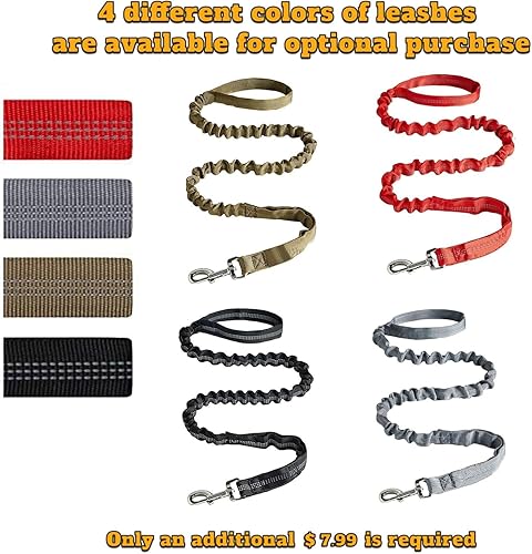 Miniatura 7 de Collar táctico personalizado para perro con parches de nombre y números, collar personalizado resistente con hebilla de cinturón de metal de 2 pines