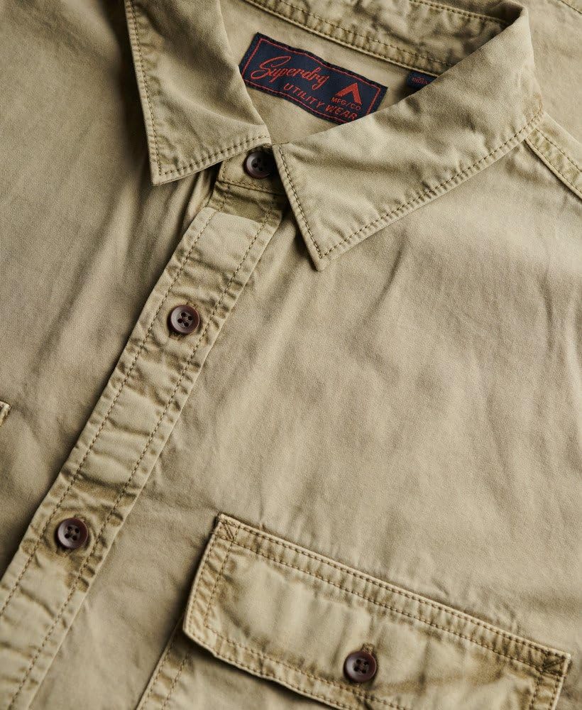 Superdry Męska koszula wojskowa z krótkim rękawem
