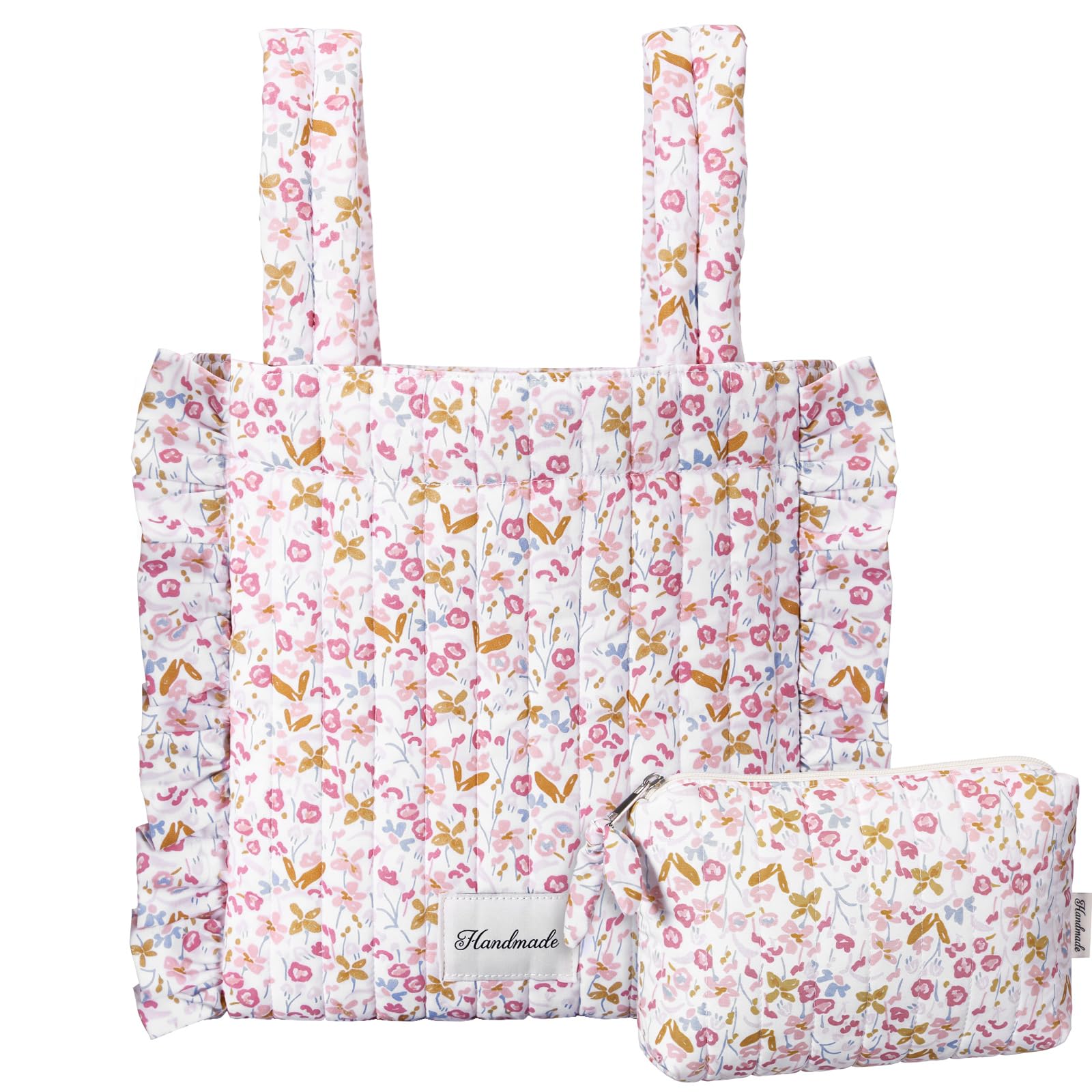 Abbylike Floral Stroller Bag Stroller Organizer, Colorful