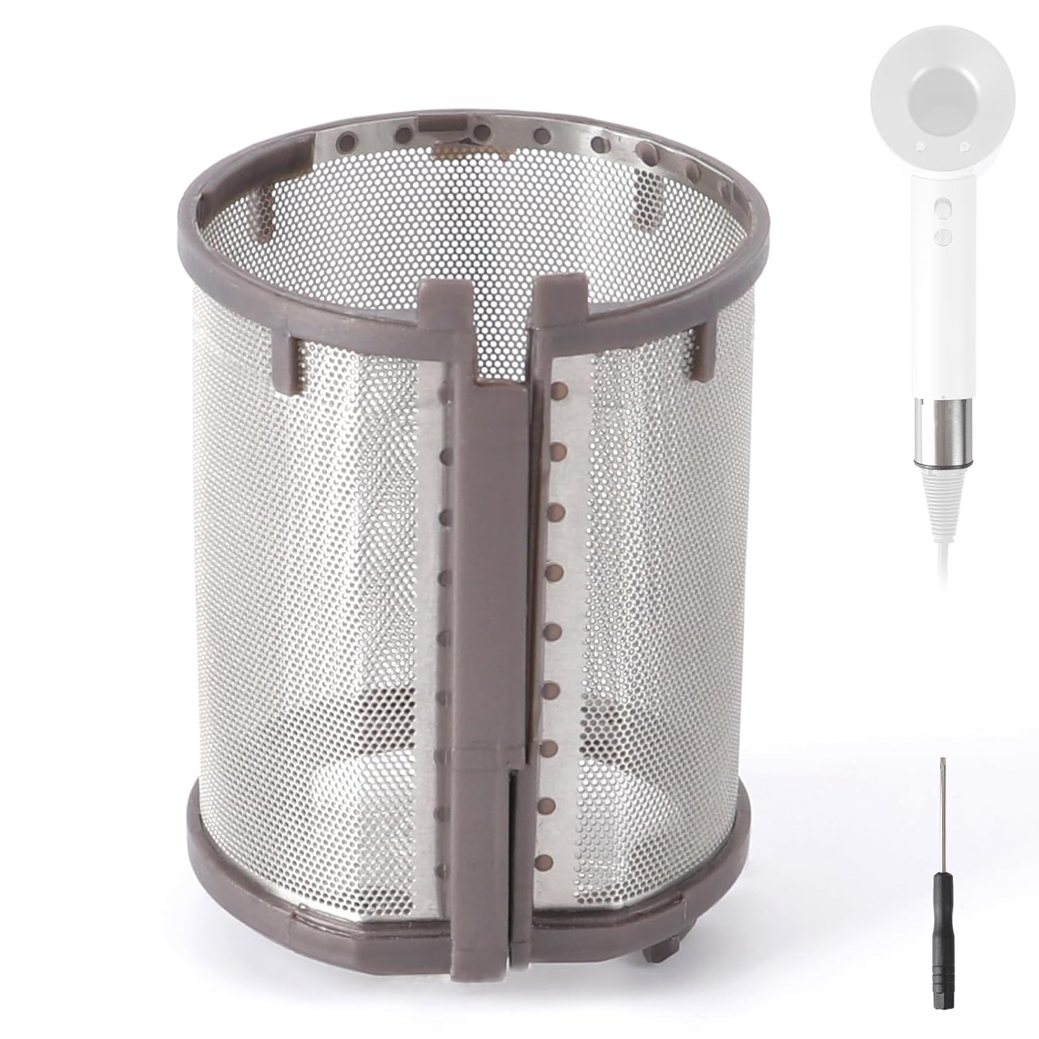 Inner Filter Mesh Compatible with Dyson Supersonic Hair Dryer HD01 HD03 HD08 Models Metal Build-in Net Mesh Strainer