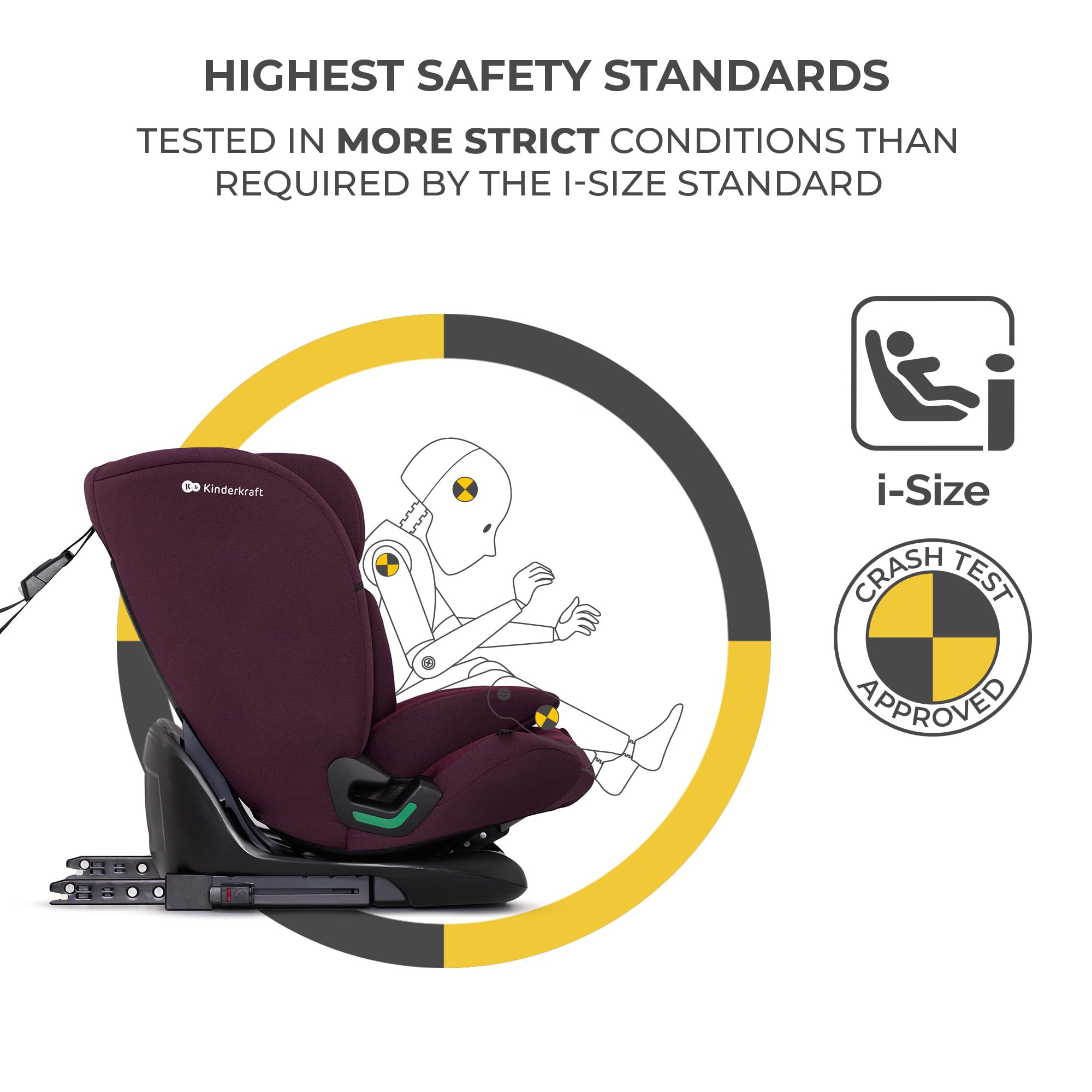 Fotelik samochodowy Oneto3 I-size z Isofix Cherry Pearl 76-150cm