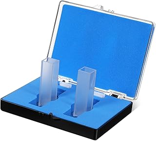 Hemobllo 2piezas Celda De Cuarzo Para Espectrofotómetro Uv-visible Micro Cubeta De Laboratorio De Alta Pureza Análisis Comparativo Preciso Para Muestras Pequeñas