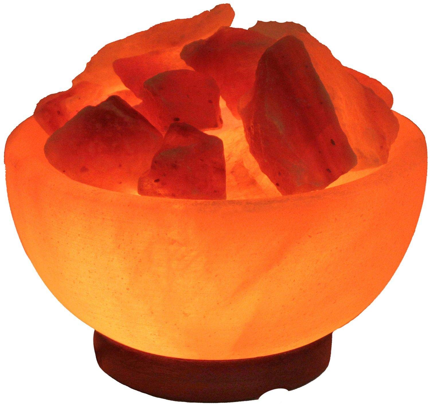 Himalayan Rock Salt lamp in bowl