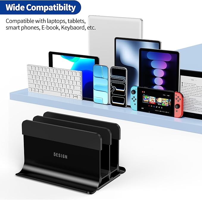 Soporte Vertical para Laptop BESIGN LS13 Negro 4 en 1 miniatura 3
