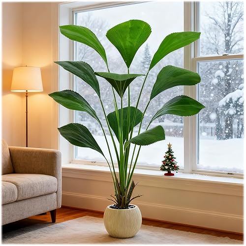 Artificial Palm Tree Faux Joey Palm Tree, 5FT Tall Tropical