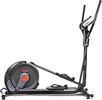 Sunny Health & Fitness Power Stride Smart Elliptical - 17.7" Stride, 16-Level Electromagnetic Resistance, SunnyFit App, Pulse Sensors