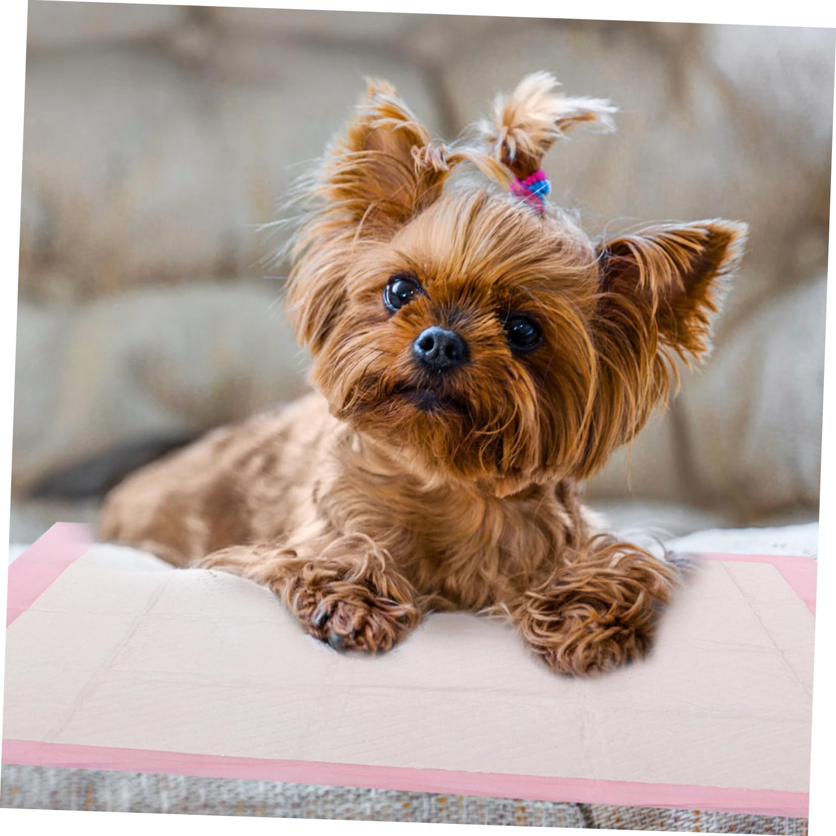 Happyyami 40 Stück Rosa Hundetrainingsunterlagen für Hunde 60cm X 60cm Wasserabsorbierend und Saugstark für Ältere Hunde und Training