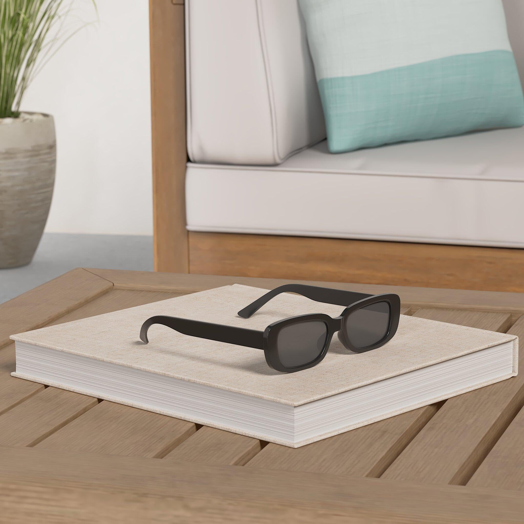 BOJOD Rectangle Sunglasses for Women Retro Fashion Sunglasses UV 400 Protection Square Frame Eyewear