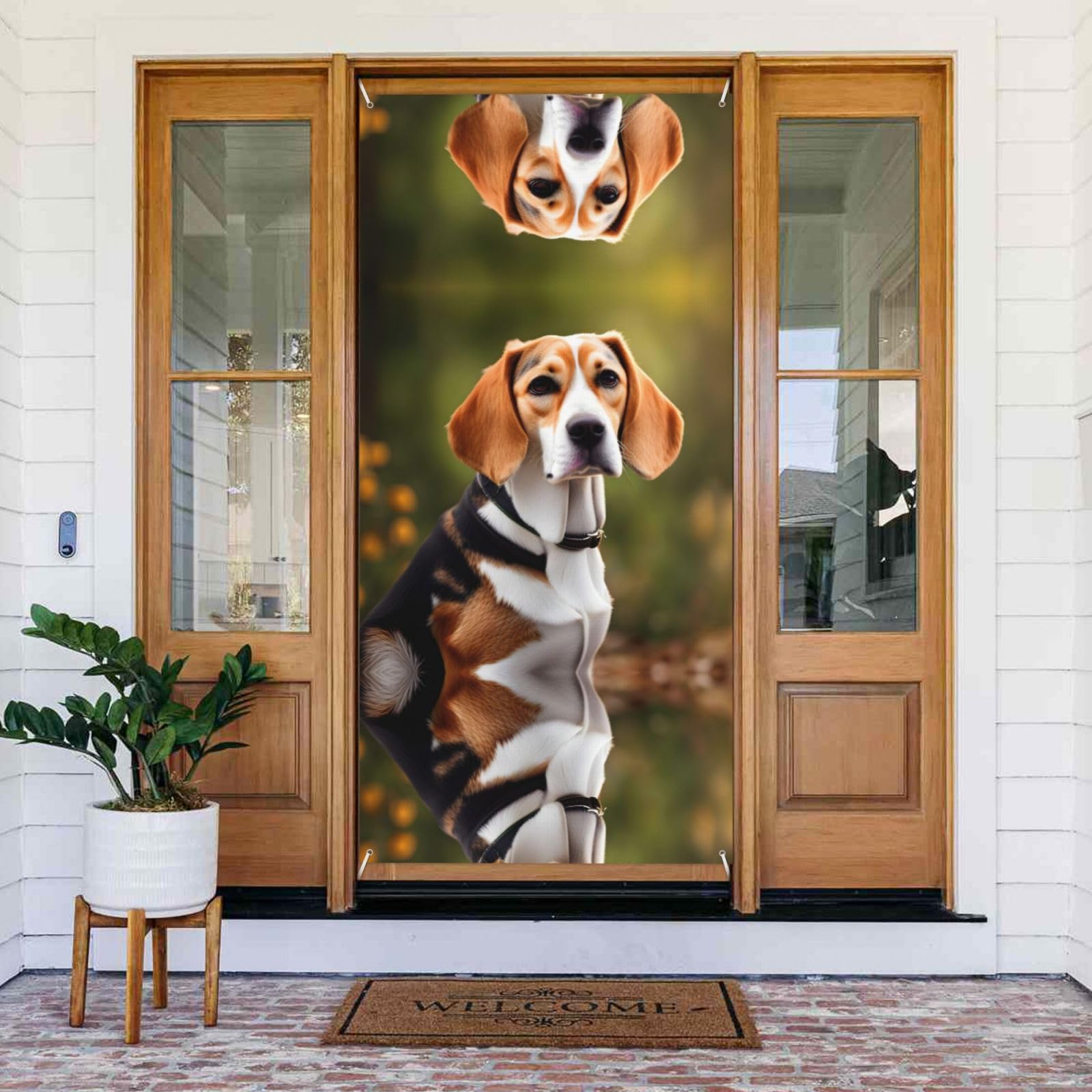 Amazon.com: Beagle Dog Print Door Cover Banner, Decoration Door