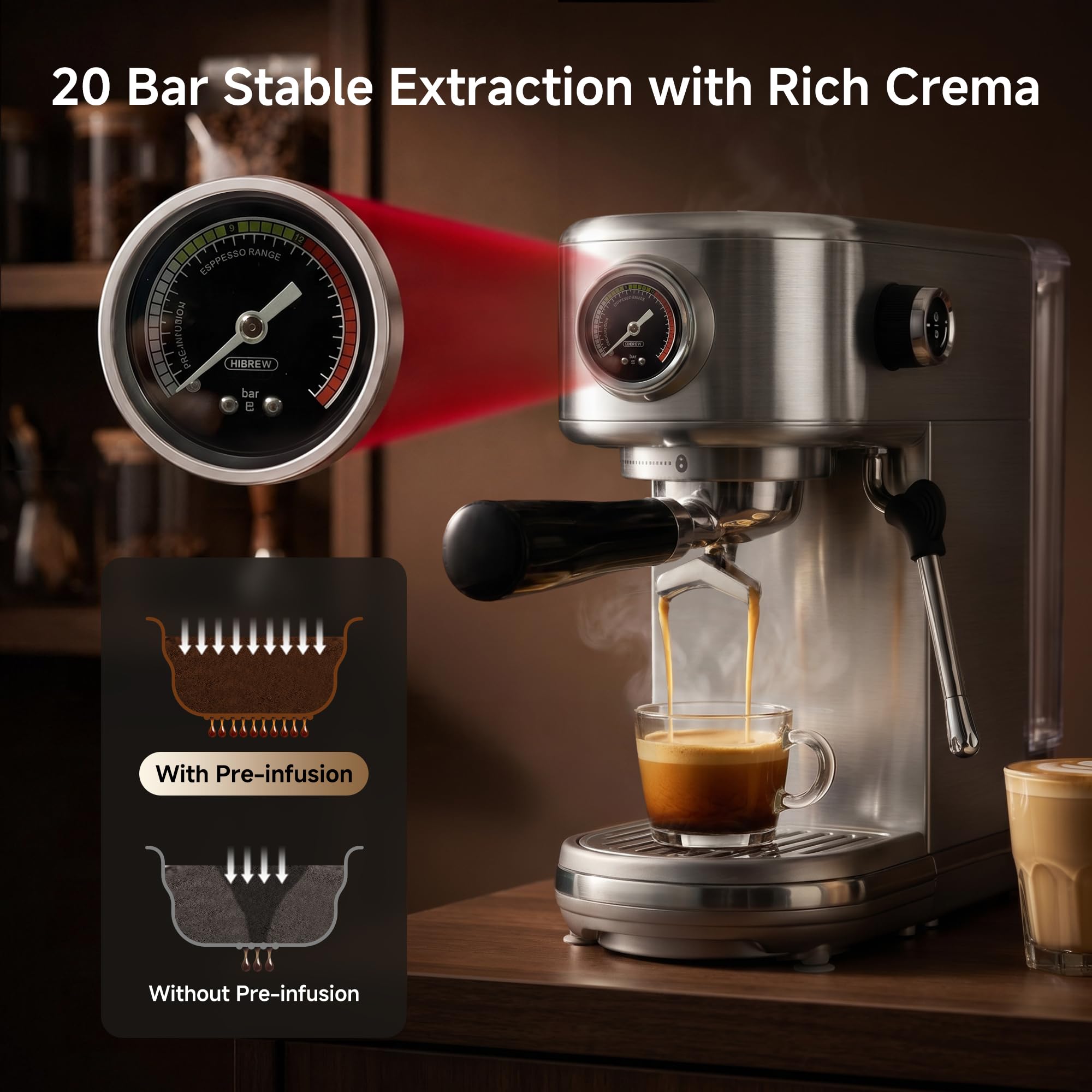 Amazon.com: HIBREW H10B Programmable Espresso Machine with LED