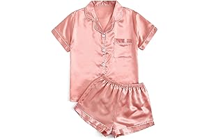 Luxurious Rose Gold Satin Pajamas for Women's Comfort and Style
