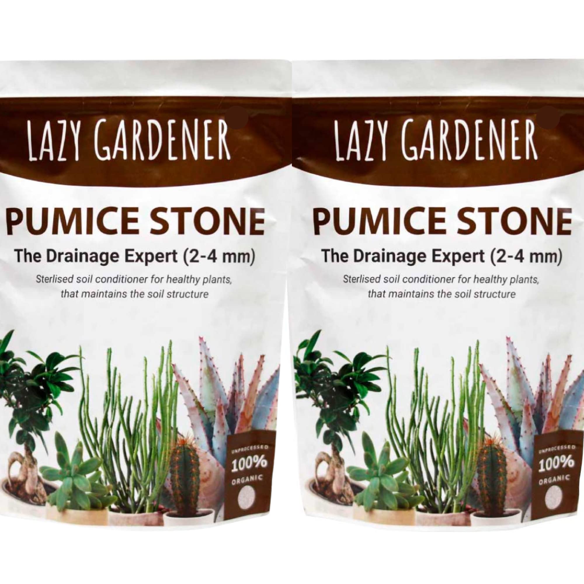 Lazy Gardener Pumice Stone for Soil Improvement for Plants | Well-Drained and Porous Soil Mix | Pumice Stone for Gardening & Hydroponics (700 g Pack of 2) (B097HQSM9N) Amazon Price History, Amazon Price Tracker