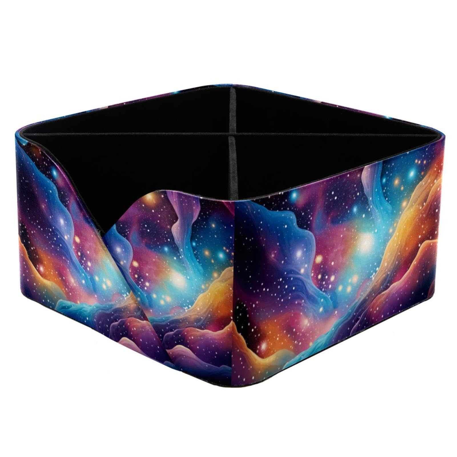 Organiseur de bureau galaxie colorée pot à crayons et fournitures d'art