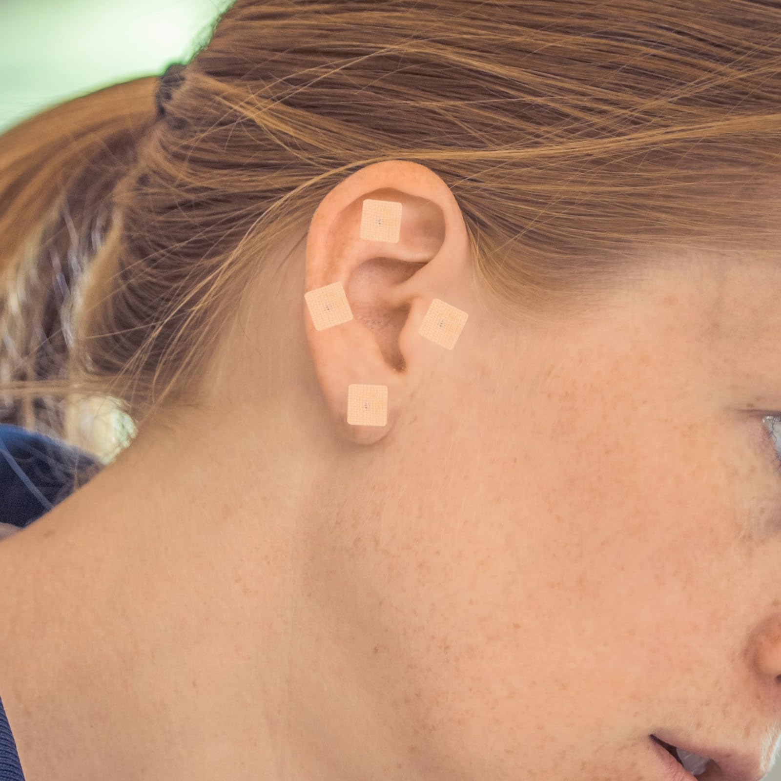 SUPVOX 600 Parches de acupuntura auricular - Parches de Acupuntura de Oreja para Relajación y Alivio del Estrés - 10 Hojas de Semillas Naturales con Adhesivo para Acupresión Auricular