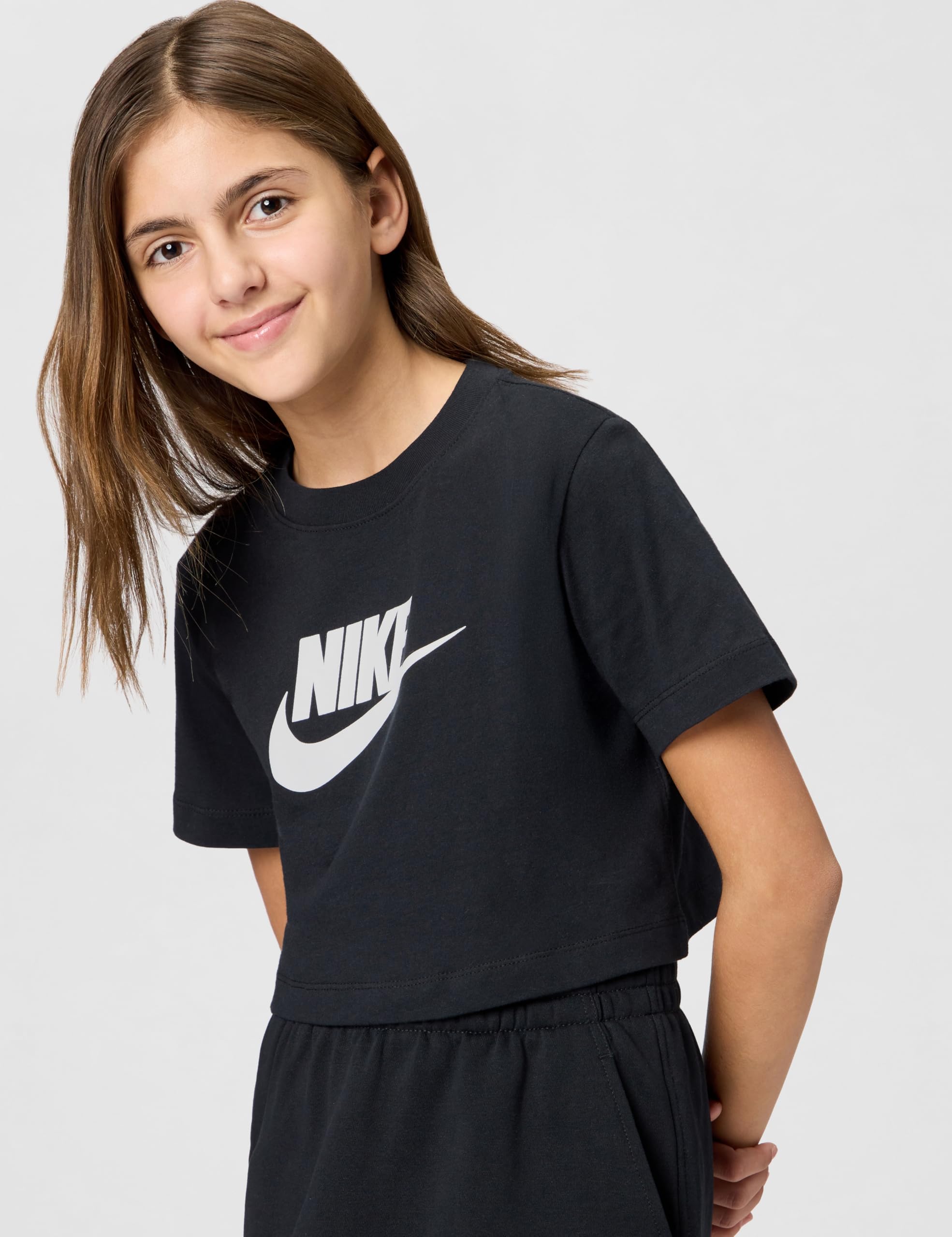 NIKE G NSW tee Crop Futura Hbr Top Niñas (Pack de 1)