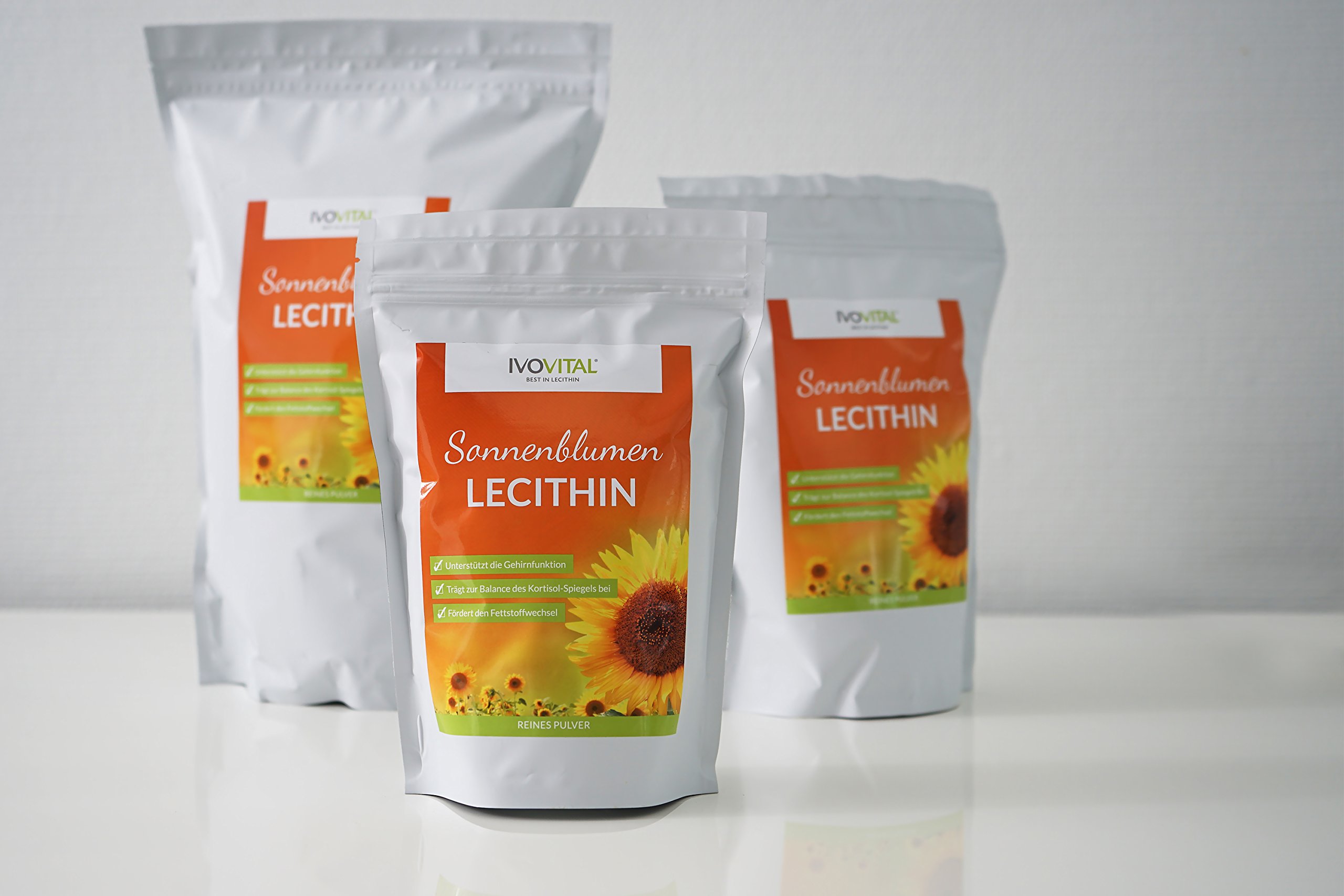 Sonnenblumen Lecithin Pulver, IVOVITAL® (allergenfrei und gvo-frei) (300 g)