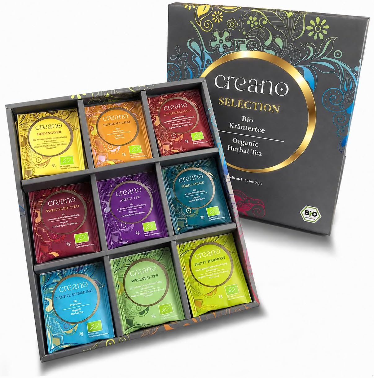VAHDAM Coffret assortiment de thés Glow, 6 thés en vrac