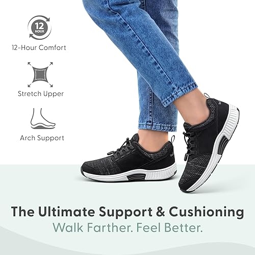 Miniatura 2 de Orthofeet Zapatilla ortopédica sin ataduras para mujer con soporte de arco Francis