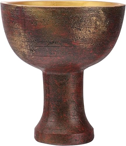 Decoración para el hogar, decoración vintage y el bastón de los reyes, copa sagrada vintage, copa gótica, copa gótica, para adoración, cosplay,