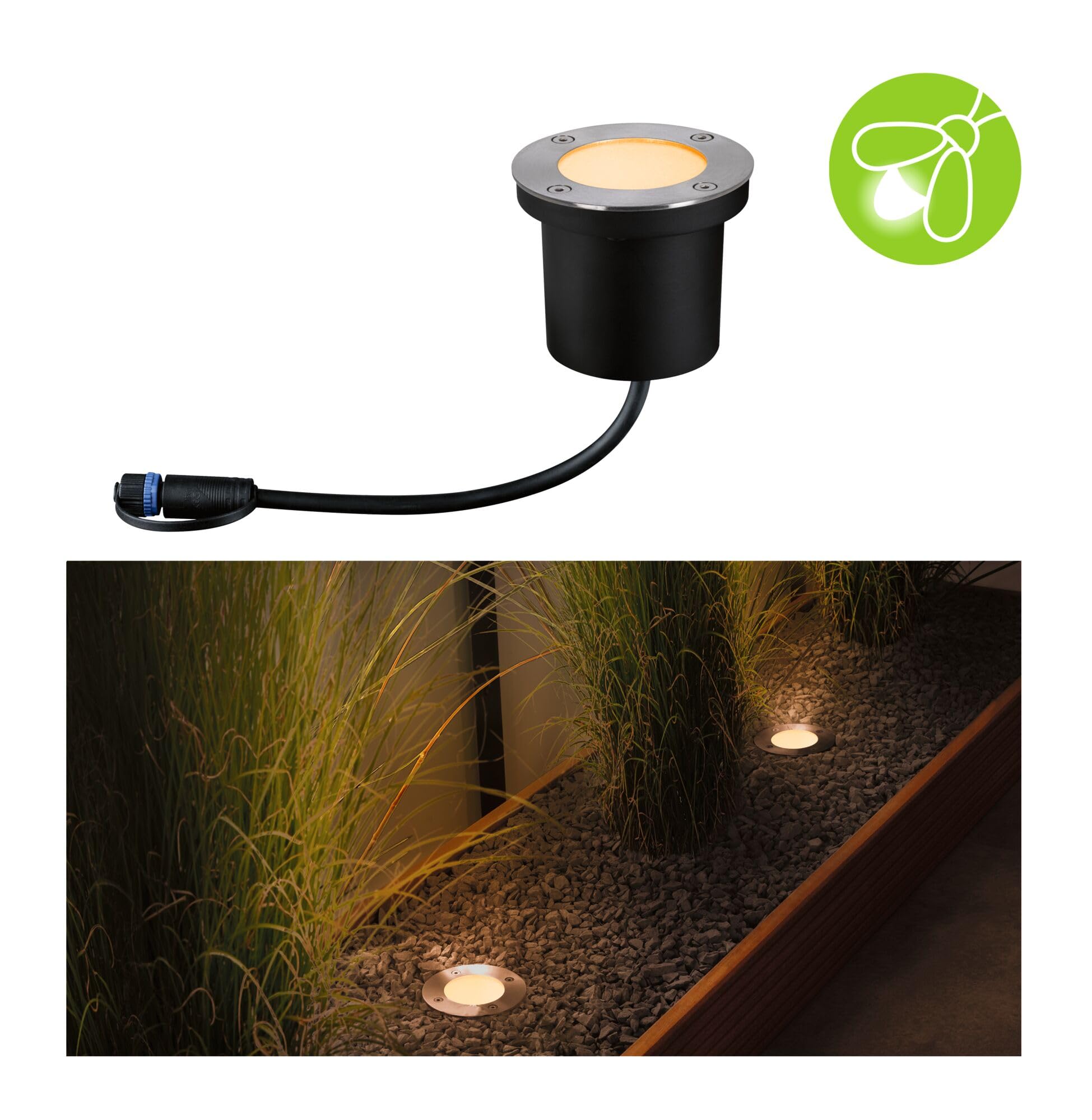 Paulmann 94716 Plug & Shine spot encastré Floor IP67 2200K 4,5W anthracite