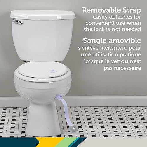 Miniatura 6 de Safety 1st OutSmart - Cerradura para inodoro, color blanco, 1 unidad (paquete de 1)