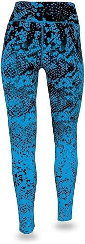 Miniatura 5 de Zubaz Women’s NFL Team Leggings – Officially Licensed, Bold Team Colors, Soft Stretch Fit for Game Day & Everyday Wear Mediano,Negro/Plata