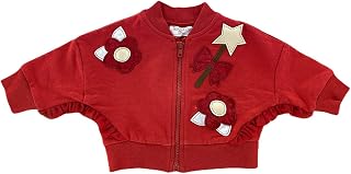 A96 felpa bimba GIRL MONNALISA BEBE' cotton full zip sweatshirt kids