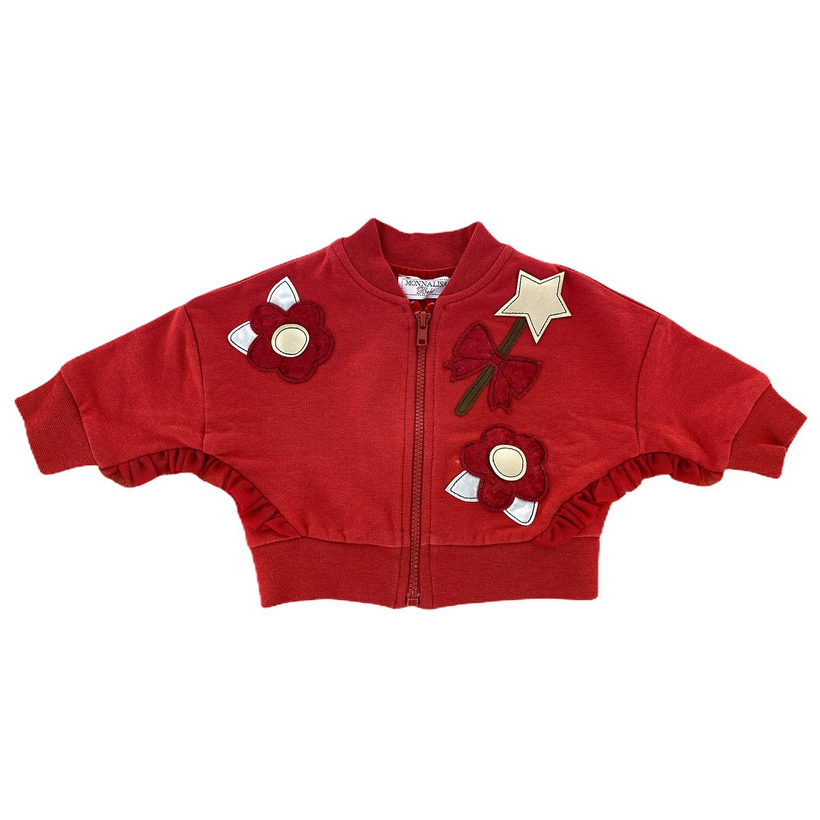 MONNALISAA96 felpa bimba GIRL BEBE' cotton full zip sweatshirt kids