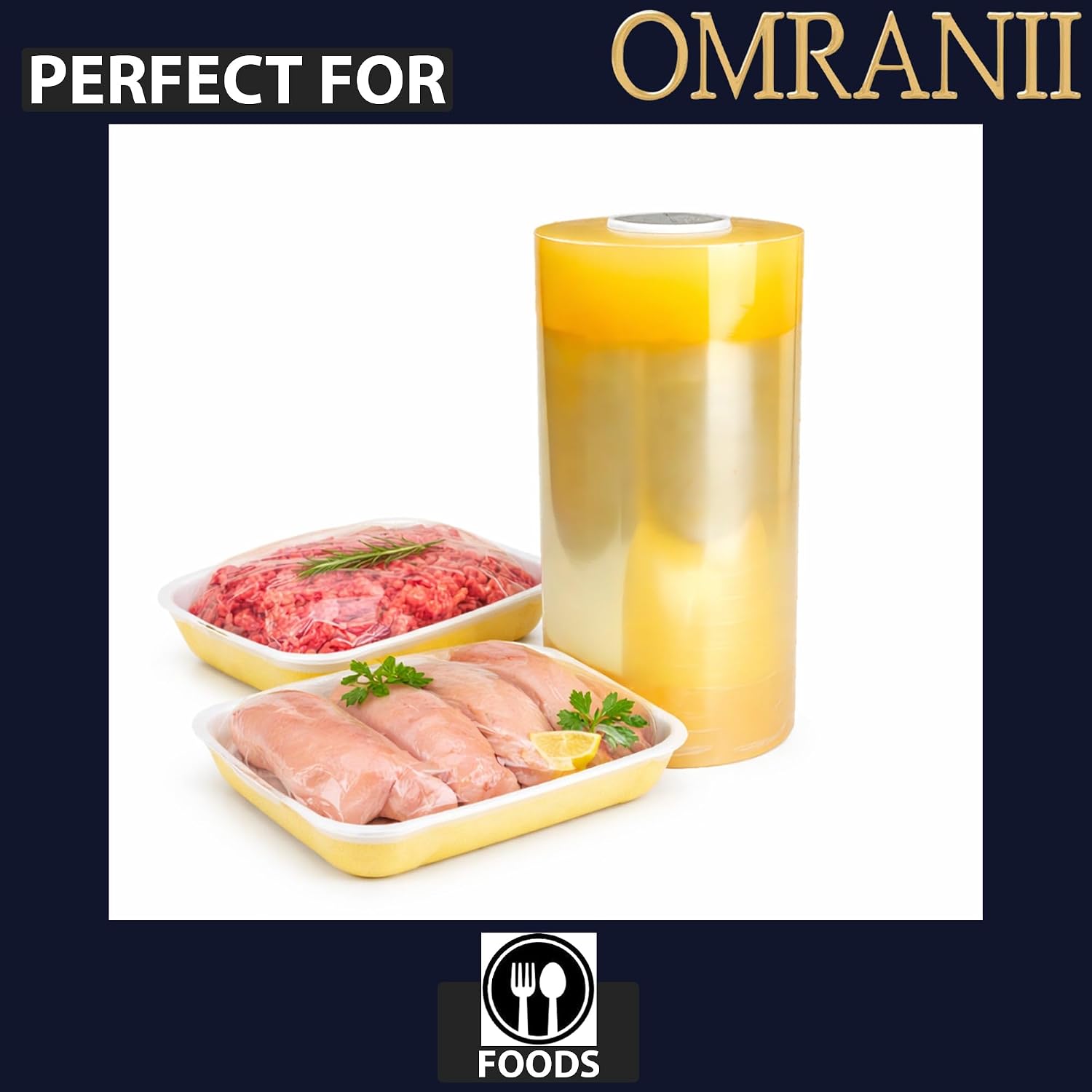 Single Layer Freezer Film, 13" X 3000ft & 1 Roll | High-Clarity & Tear-Resistant for Meat Packaging Wrap | Excellent Gauge Consistency, Clarity & Stretch | Freezer Films Offer Superior Quality & Value