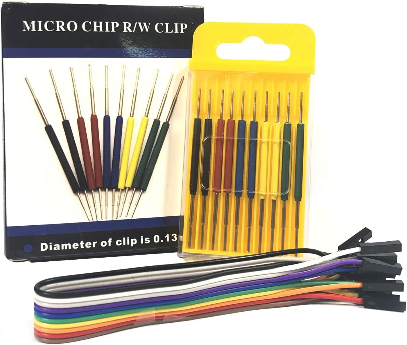 Micro IC hook clip, mini clip for IC test leads, Adapter of oscilloscope logic analyzer IC tester multimeter signal generator and IC programmer