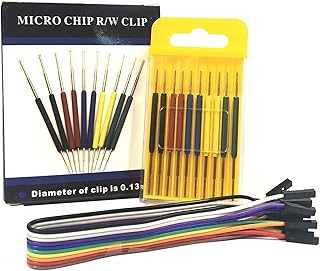 Micro IC Hook Clip, Mini Clip for IC Test Leads, Adapter of oscilloscope Logic Analyzer IC Tester multimeter Signal Generator and IC Programmer