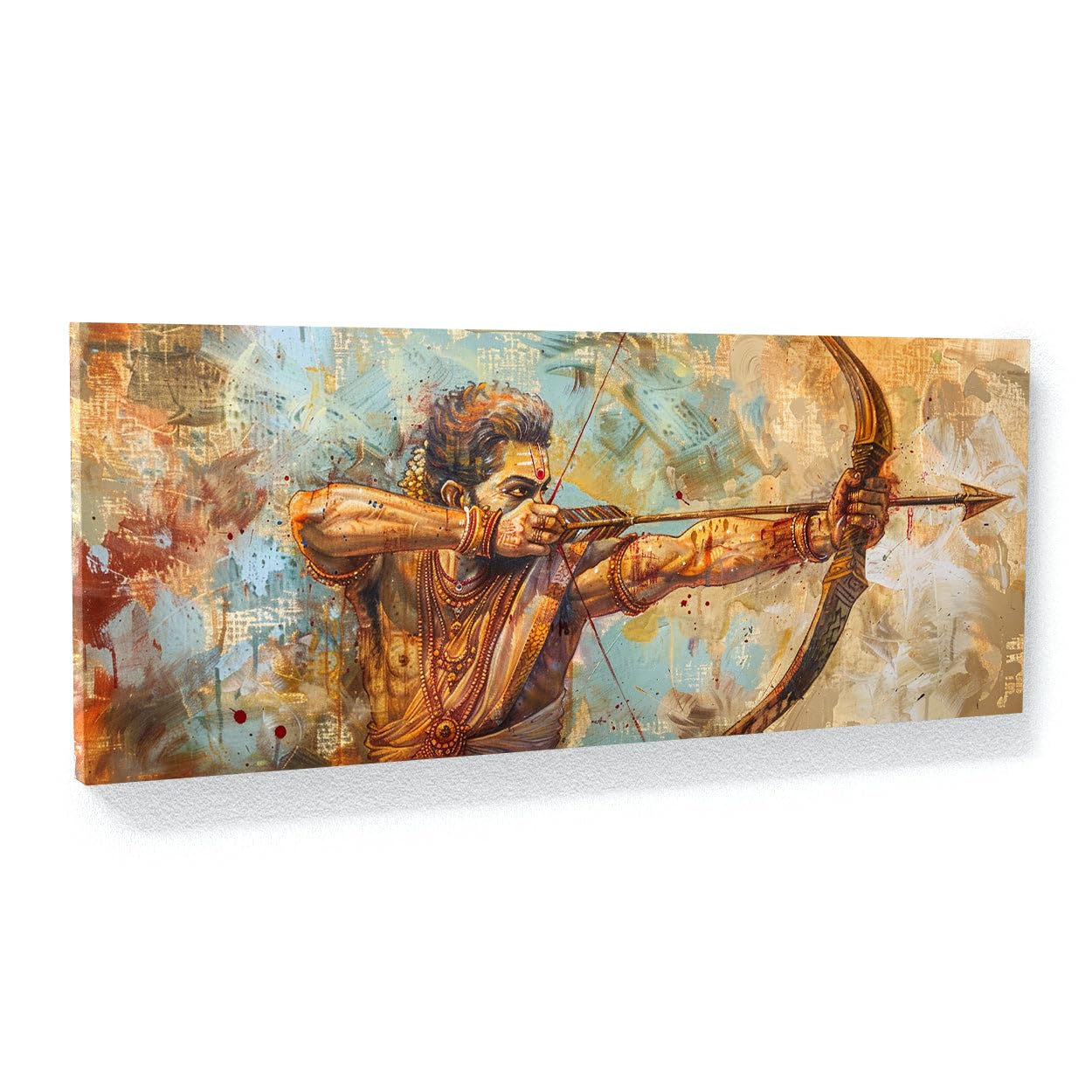 Sense Canvas Arjuna Dynamic Archers Grace 14 Leinwandkunst, Heimdekoration, Wandkunstdruck, Poster, Gemälde, Größe XL, 60 x 24 / 1,9 cm