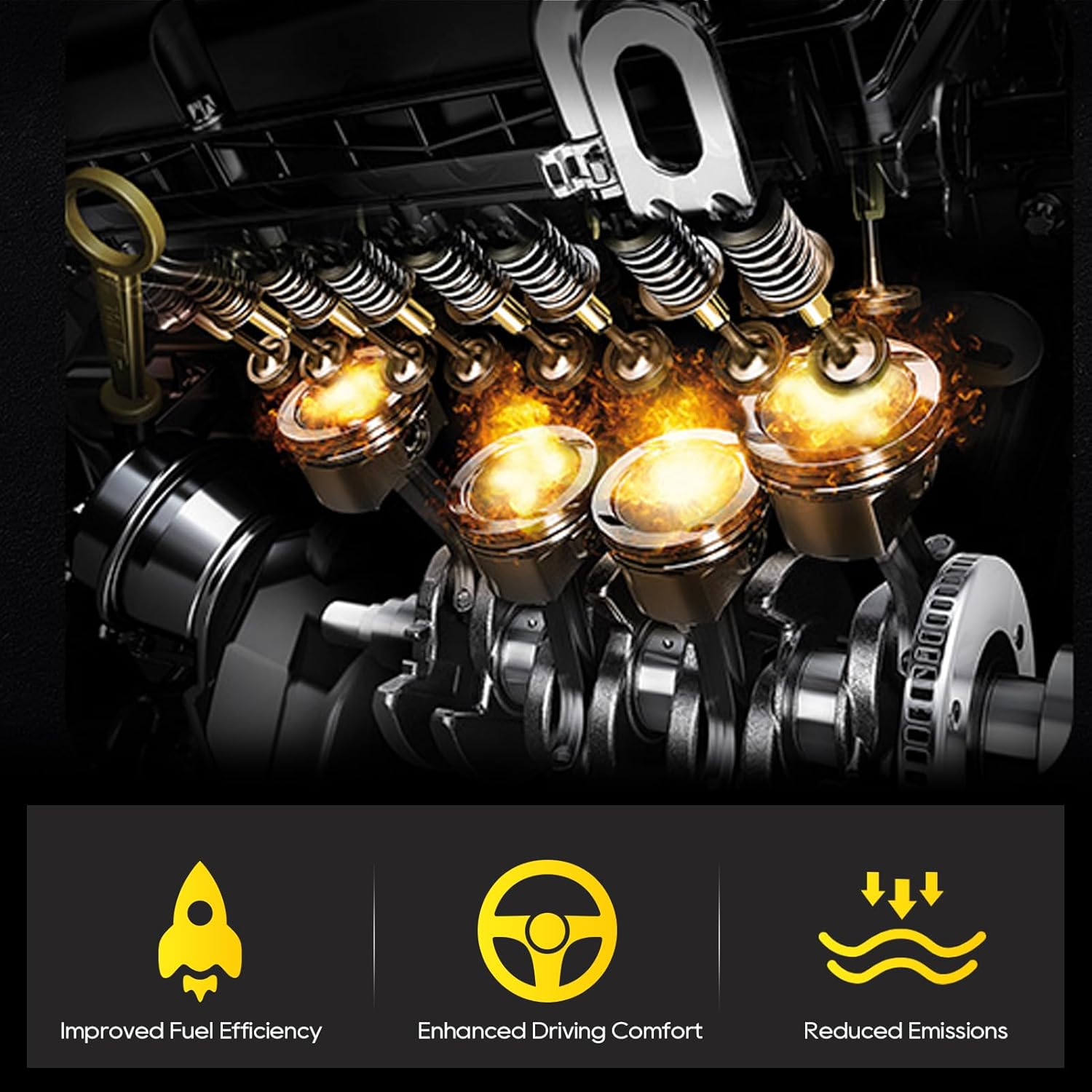 4PCS High Performance Fuel Injectors for Honda Civic 2016-2021, Accord 2018-2021, CR-V 2017-2021 1.5L L4 Turbo - Direct Replacement OEM 16010-5PA-305 16010-59B-305 06160-5PA-305