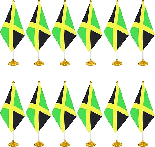 Miniatura 180 de WXTWK Paquete de 12 banderas argentinas de escritorio con base de soporte, decoración de celebración para eventos y eventos