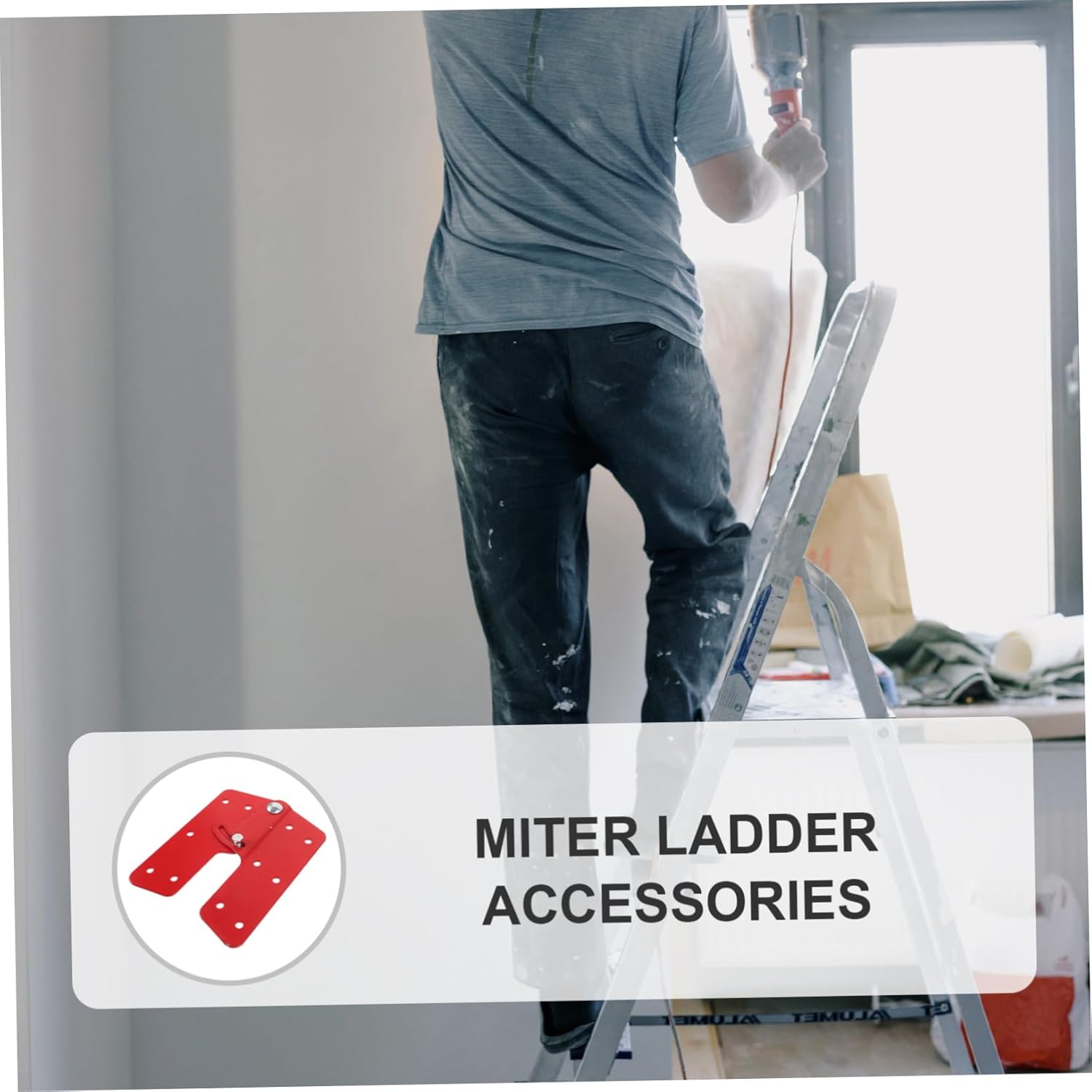 Homoyoyo 2pcs Folding Ladder Hinge Attic Ladder Hinge Replacement Kit Lightweight Step for Opening