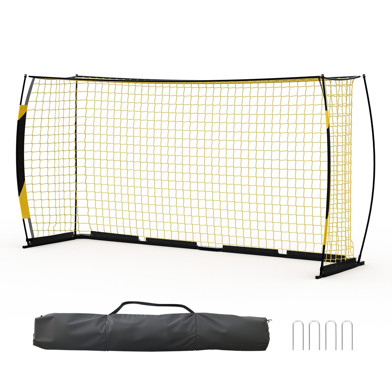 But de Football Pliable 365x183x100 cm Exterieur avec Accessoires Montage Rapide pour Entrainement